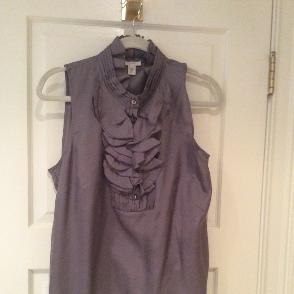 J. Crew Purple Sleeveless Blouse